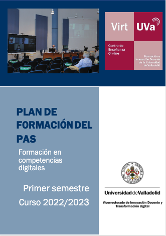 Plan de formación del Personal de Administración y Servicios en competencias digitales – Primer semestre 22-23