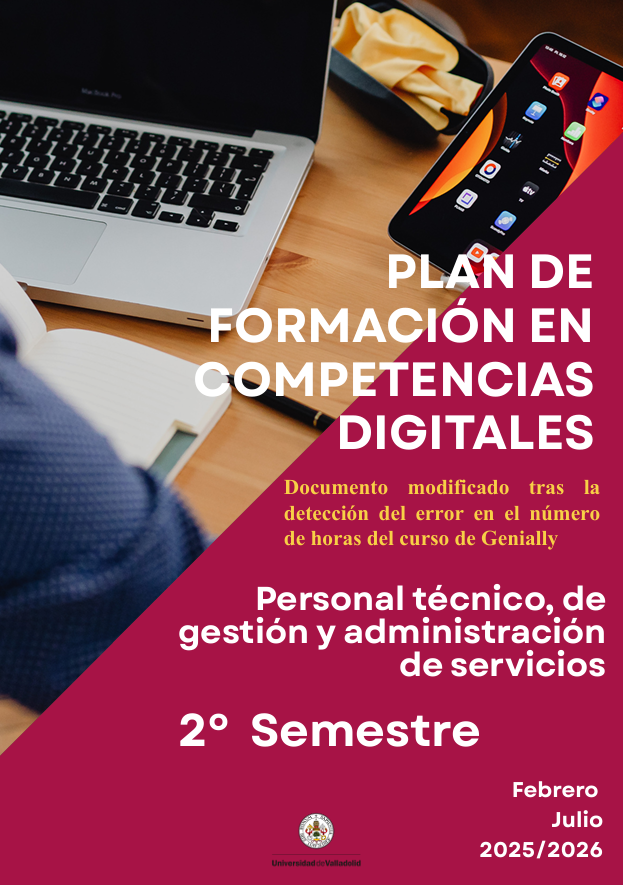 Plan de formación del PTGAS en competencias digitales – Segundo semestre 25-26